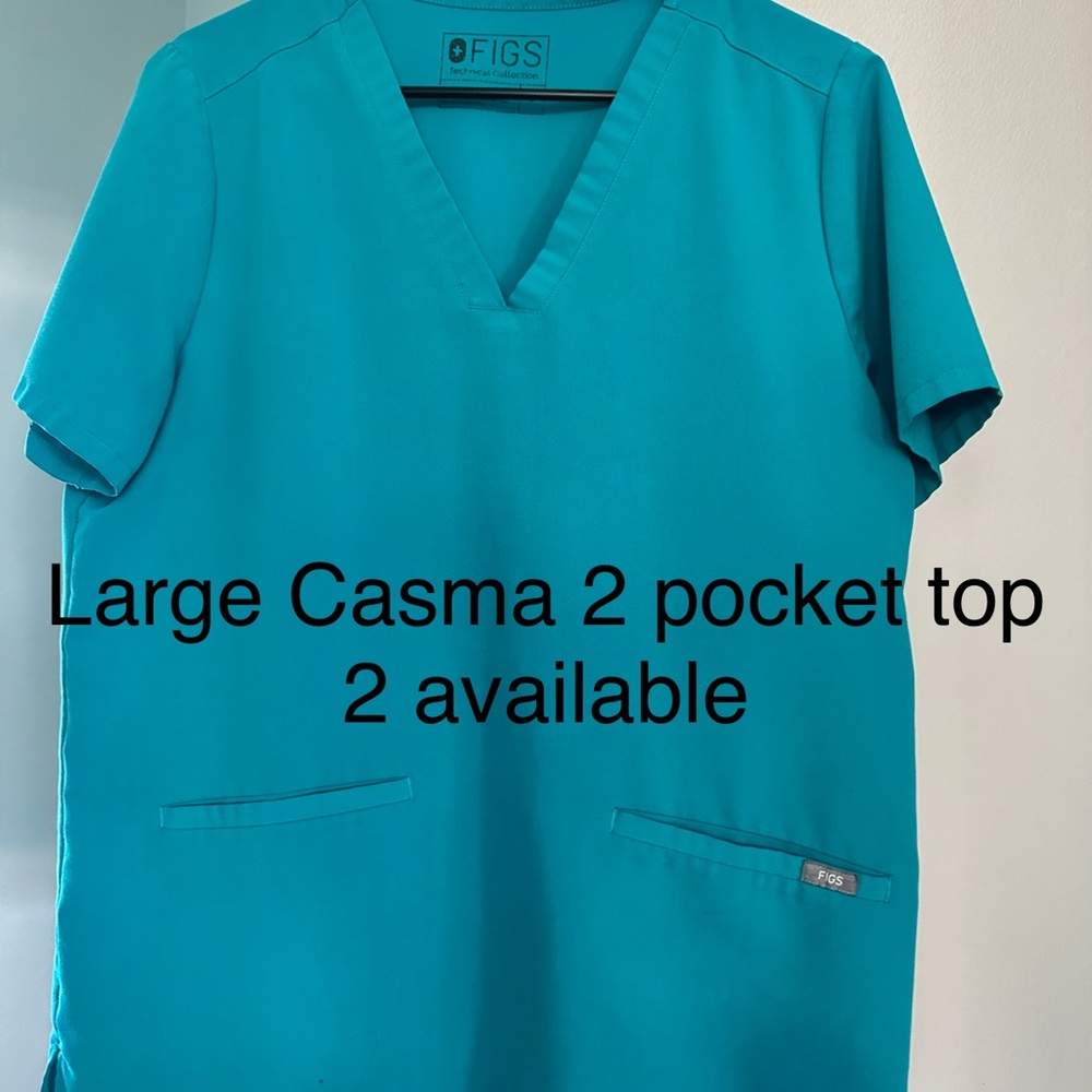 Figs Women's Short Sleeve Top in Teal